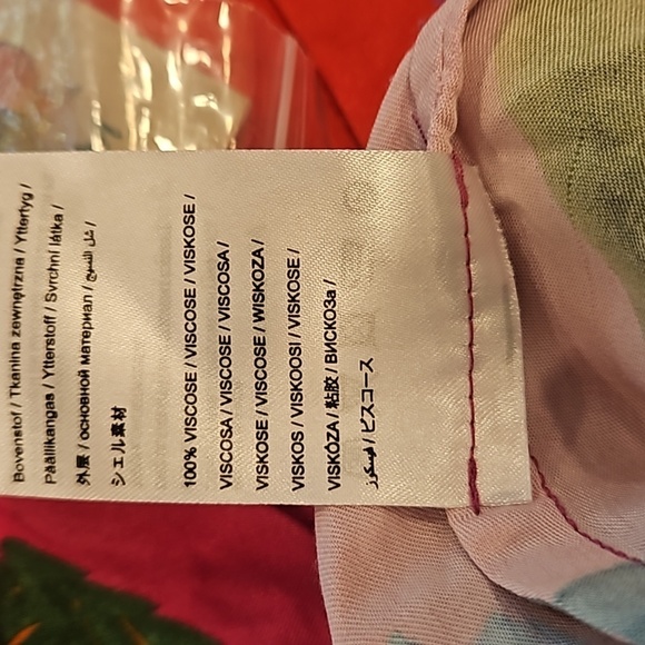 💕FARM RIO💕 Double Scarves Midi Dress ~ Bahia Girls Scarf + Tropical Scarf XS - Picture 16 of 16